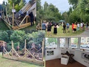 Skulptur und Vernissage