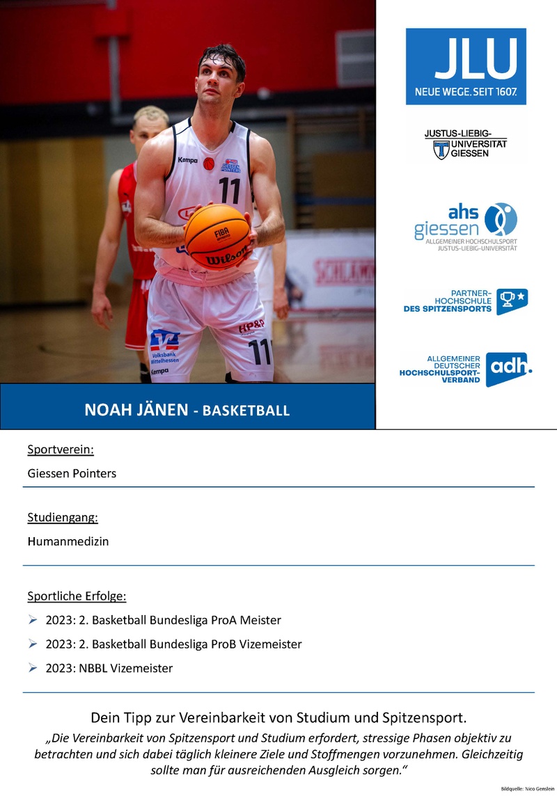 Steckbrief Noah Jänen
