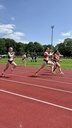 Lena Brunnhübner beim 100-Meter Lauf.