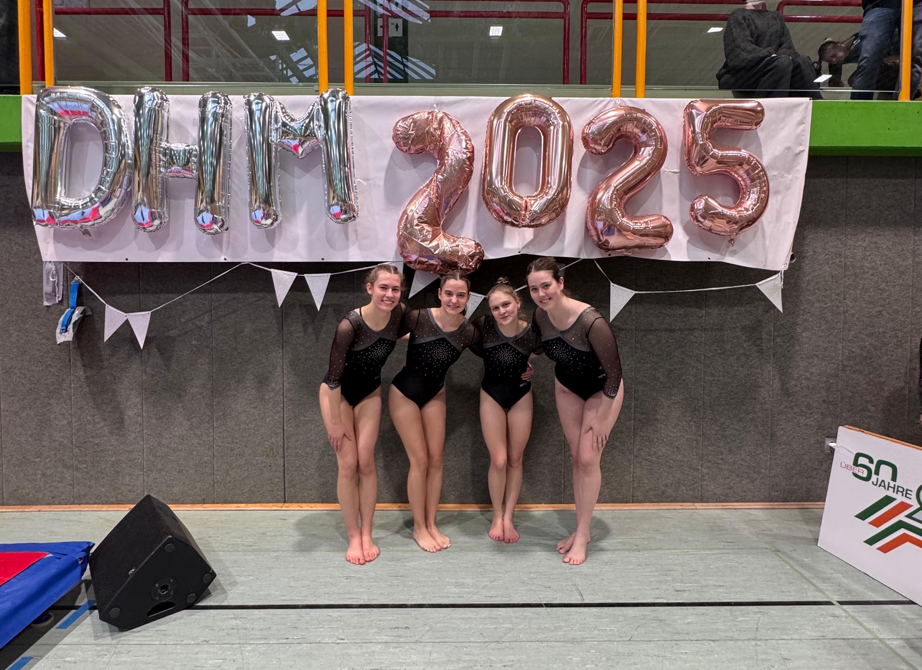 DHM-Mannschaft (von links: Amelie Lepper, Melina Weller, Lea Strobl, Anna Weiner)