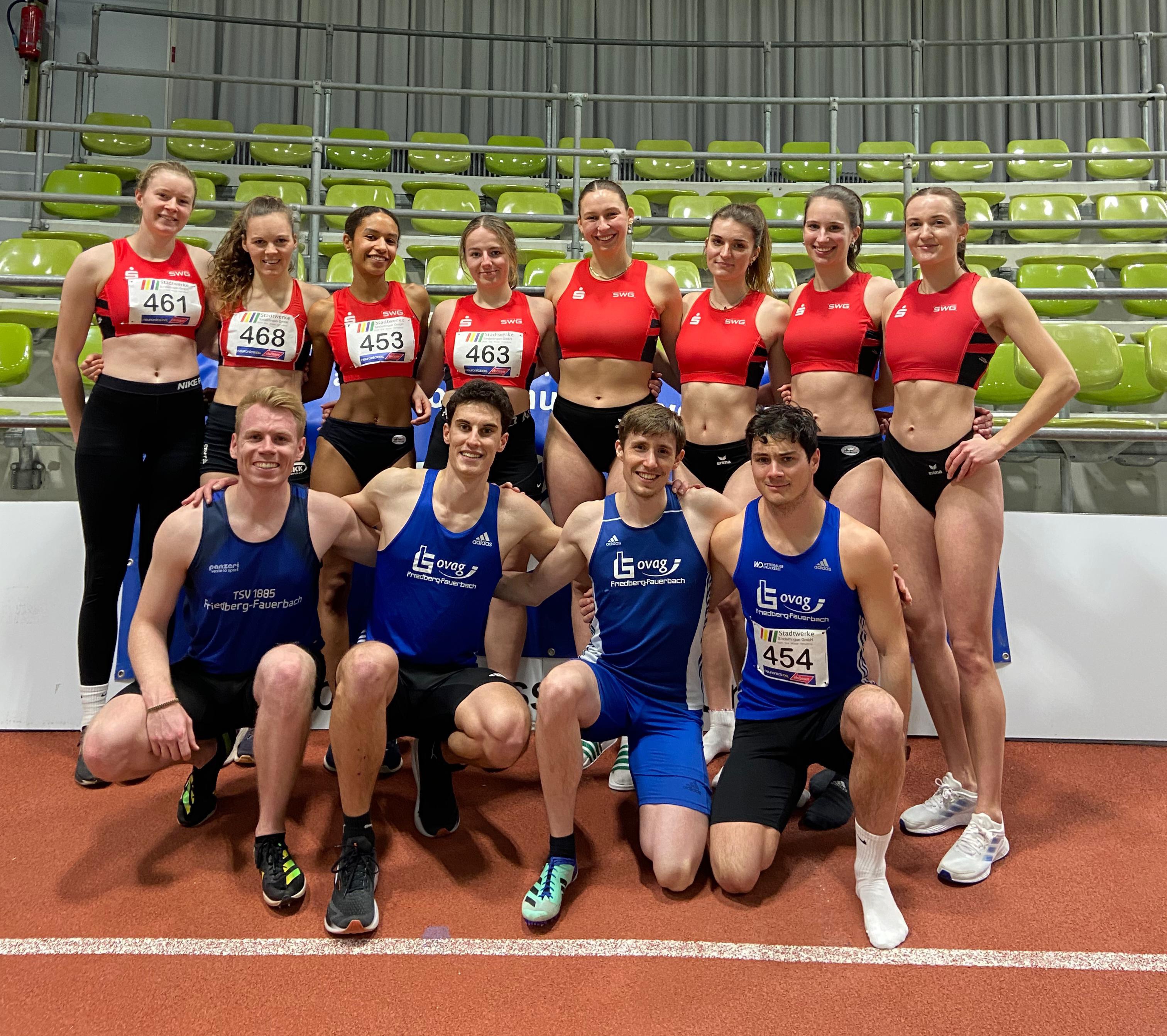 JLU-Team bei der DHM Leichtathletik (Halle)