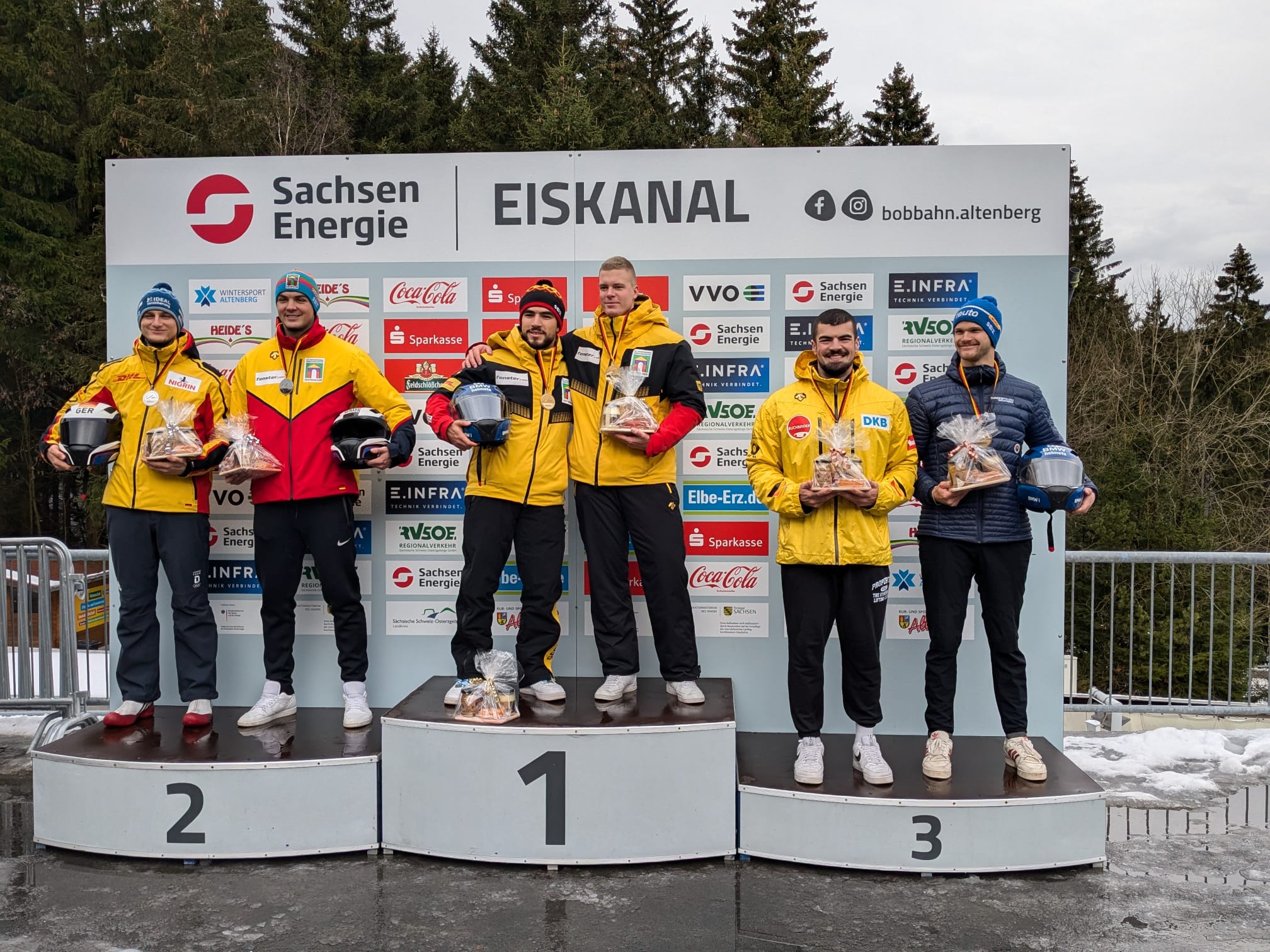 Bronze bei der Deutschen Meisterschaft 2024 im 2er Bob (Foto: Johannes Thorben Reuter)