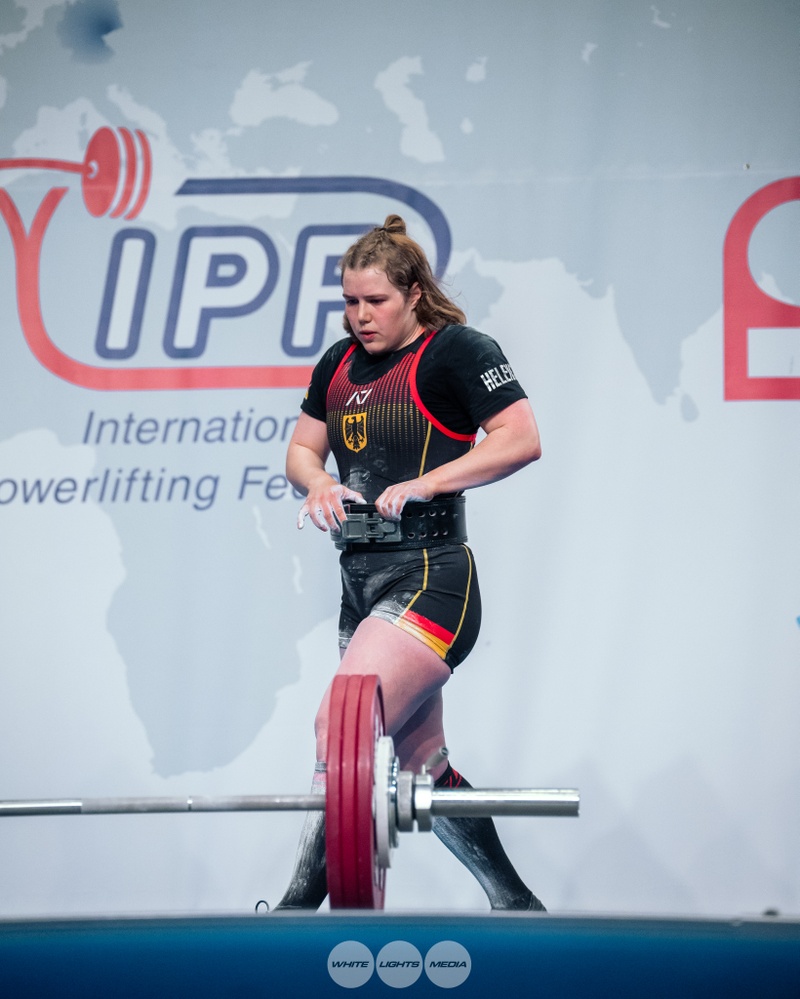 Helene Marie Eckardt bei den IPF Open World Championships 2025 (Foto: whit3media, whitelightsmedia)
