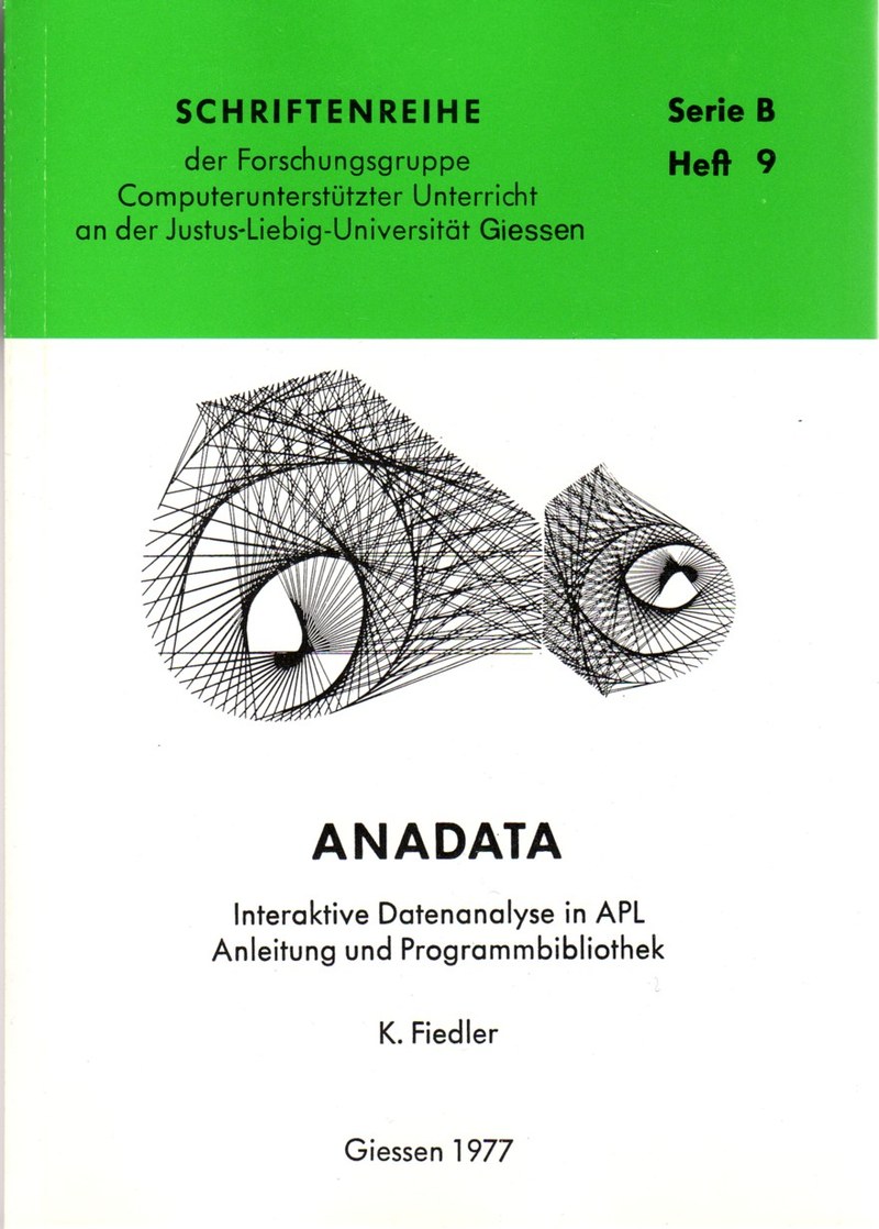 Schriftenreihe der CUU, Serie B, Heft 9: ANADATA