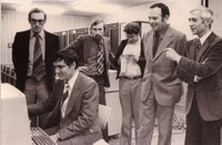Der neue Großrechner Cyber 174 im Kellergeschoss des Strahlenzentrums am 02.11.1978 ...