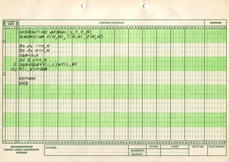 FORTRAN-Programmierung