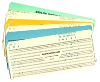Lochkartenstapel für den CD3300-Kartenleser
