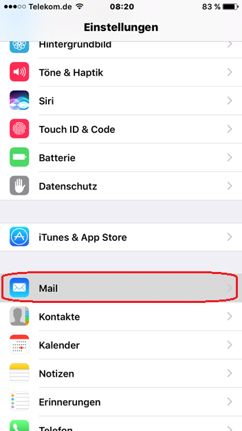iOS Exchange Anleitungs Bild 2