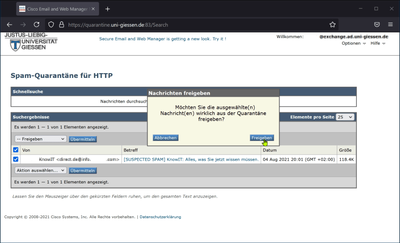 E-Mail-Sicherheit Files 11 Portal
