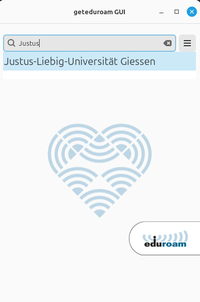 Auswählen der Organisation