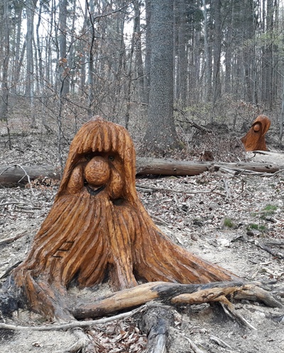 10.) Wooden Smurfs
