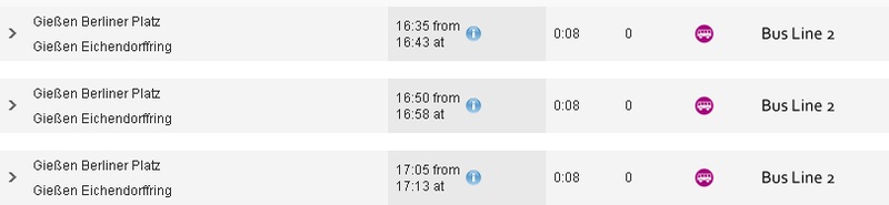 Bus Schedule