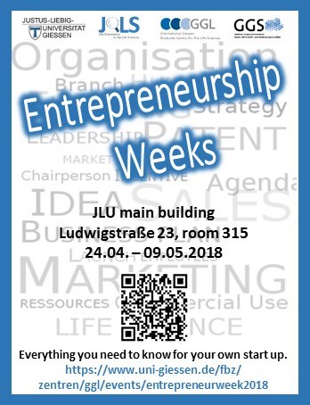 Entrepreneurship Weeks Anzeige