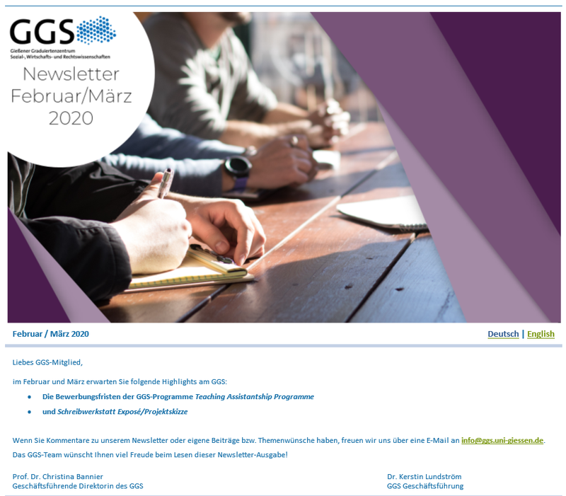 GGS-Newsletter Februar/März 2020 - Bild