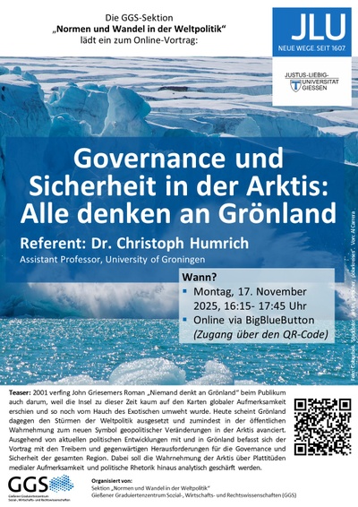 C. Humrich (11/2025): "Governance und Sicherheit in der Arktis"