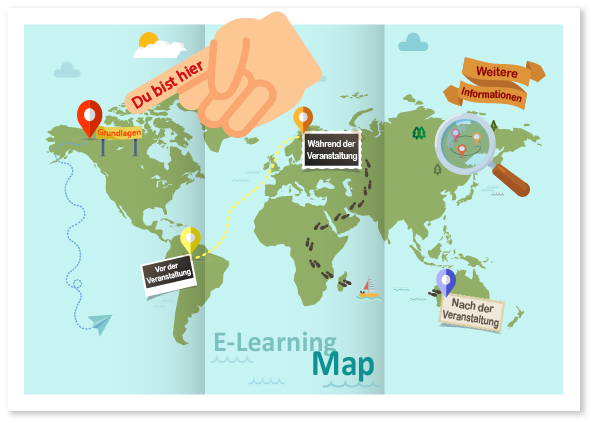 Sie befinden sich auf der E-Learning Map bei den Grundlagen