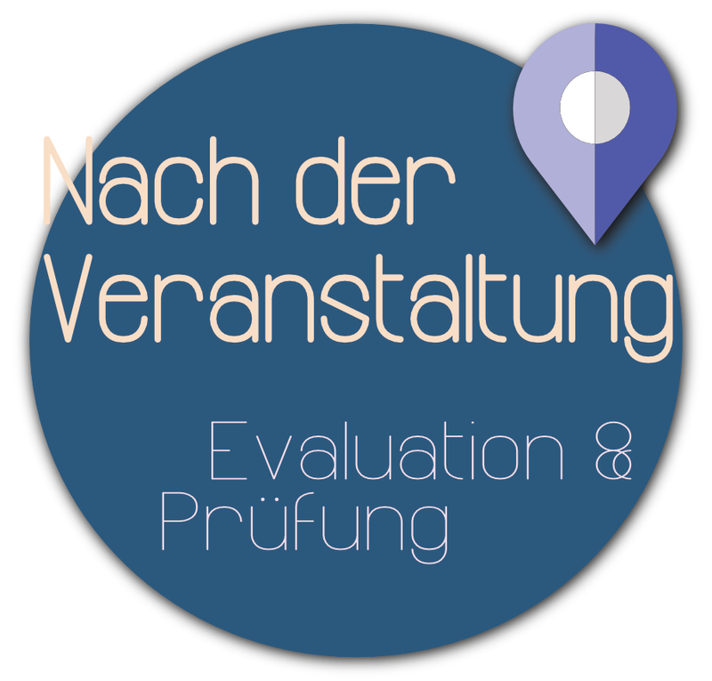 Nach der Veranstaltung - Evaluation und Prüfung
