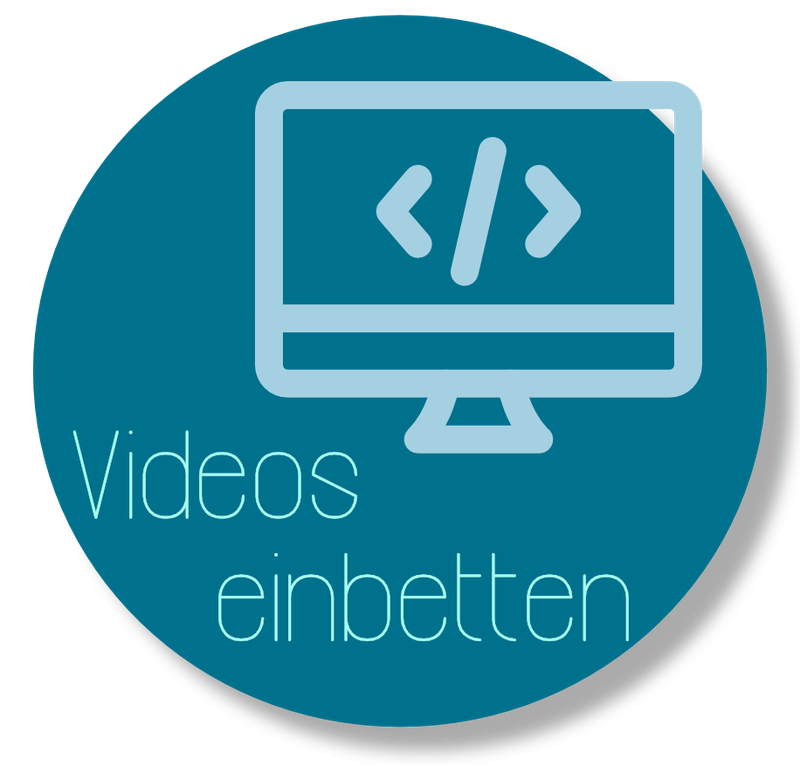 Videos einbetten und veröffentlichen