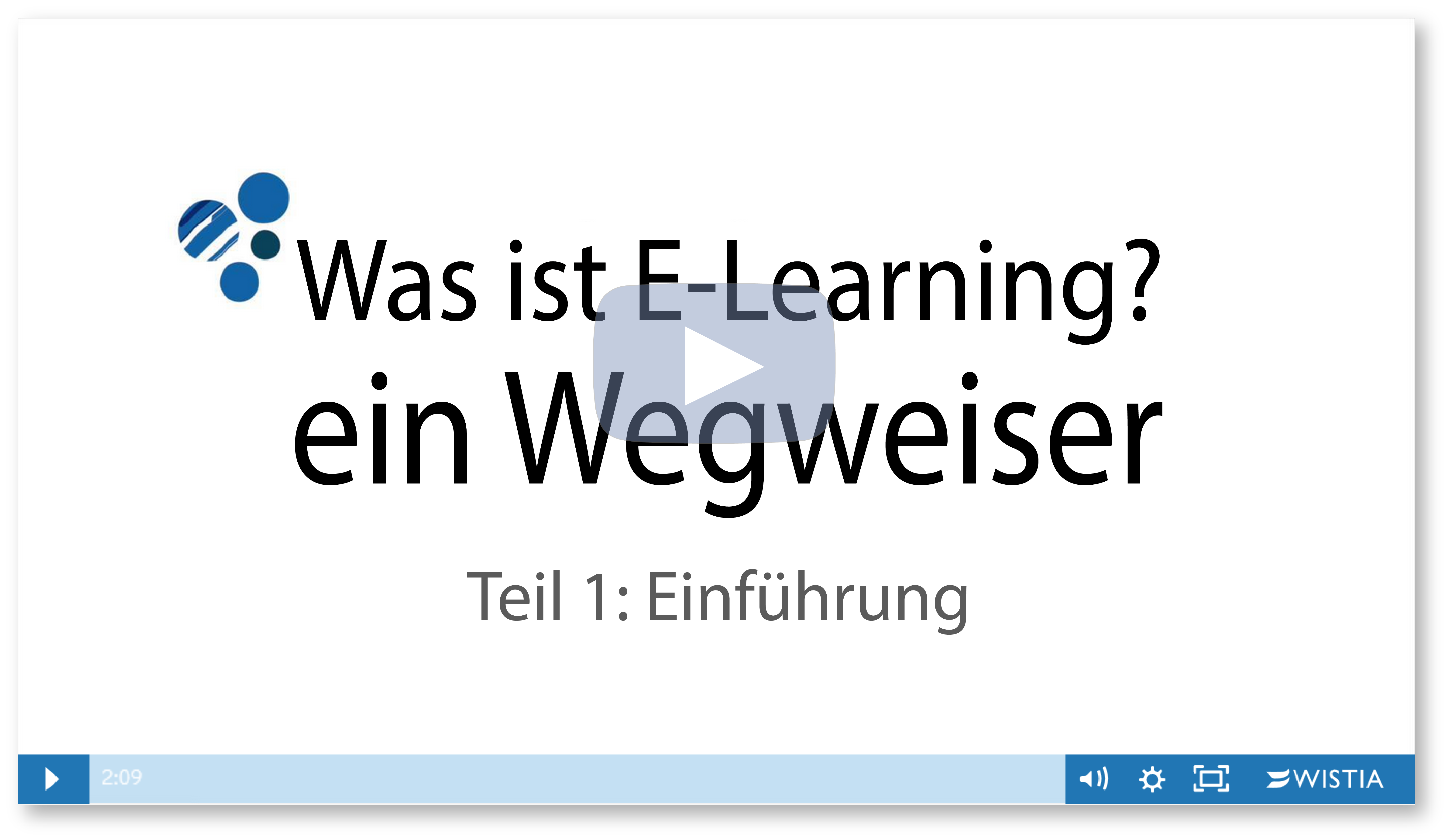 Was ist E-Learning Video