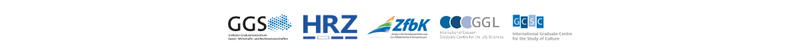 Sie sehen hier die Logos der Verbundpartner. GGS, HRZ, ZfbK, GGL und GCSC