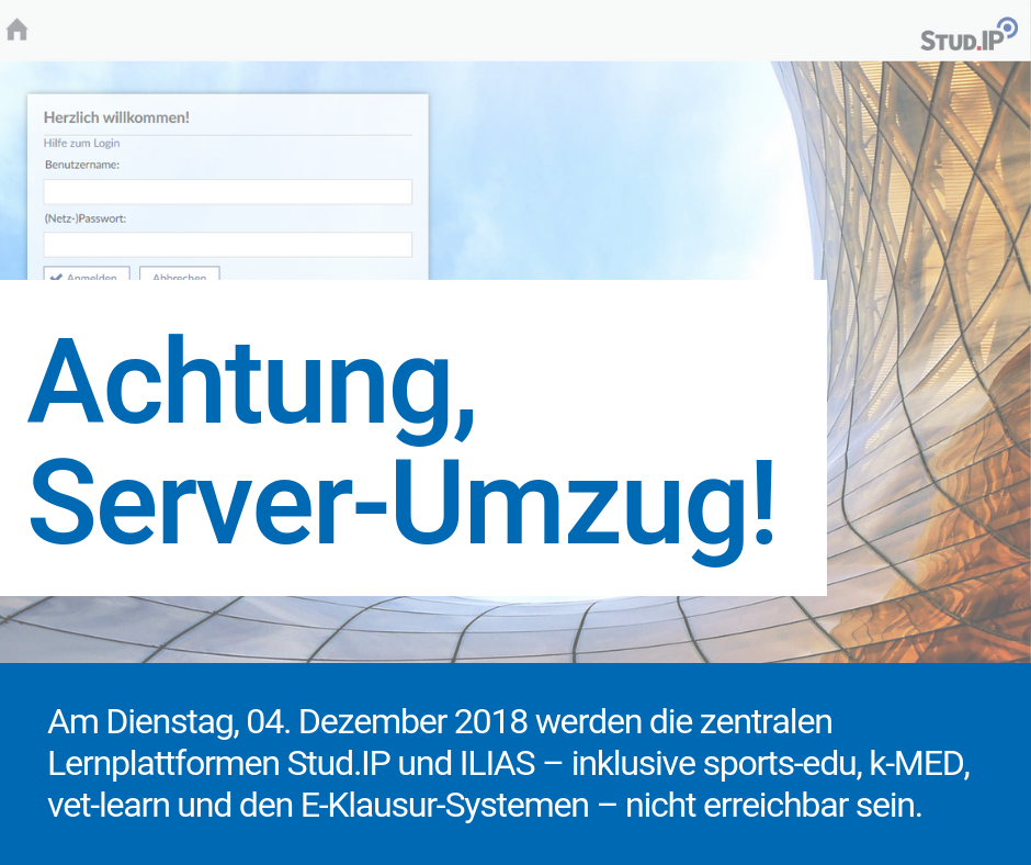 Achtung, Server-Umzug!