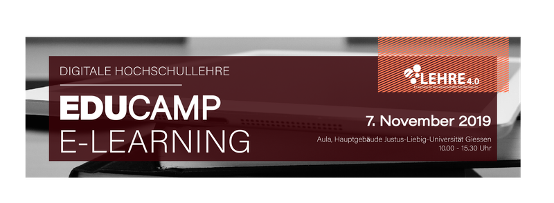 Zu sehen ist das Banner zum Educamp E-Learning
