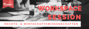 Banner Workspace Session | Digitale Hochschullehre in den Rechts- und Wirtschaftswissenschaften