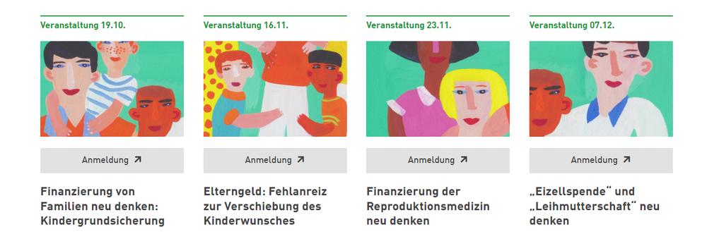 Veranstaltungsreihe 'Körper, Kinder, Kassensturz'