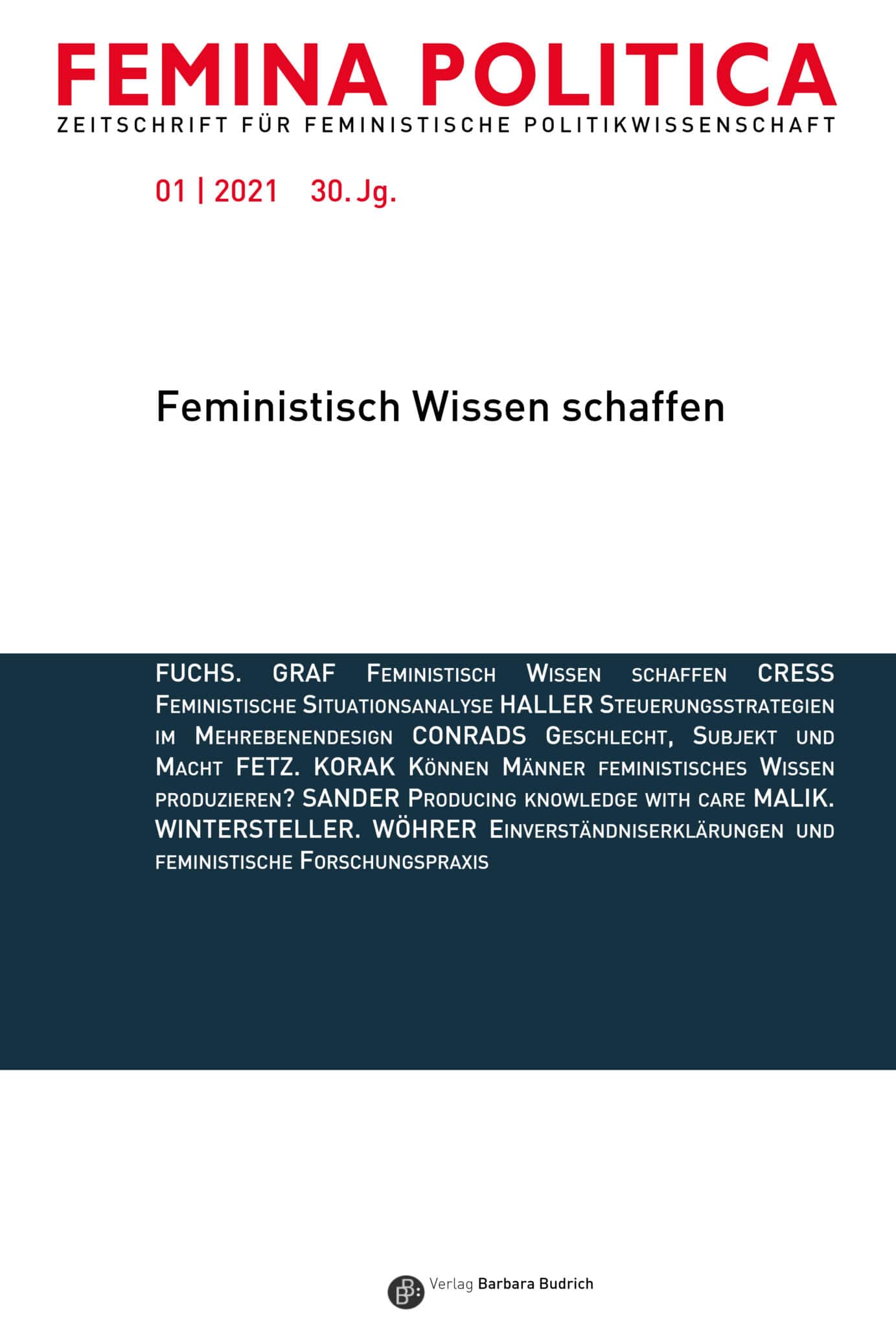 Deckblatt Femina Politica
