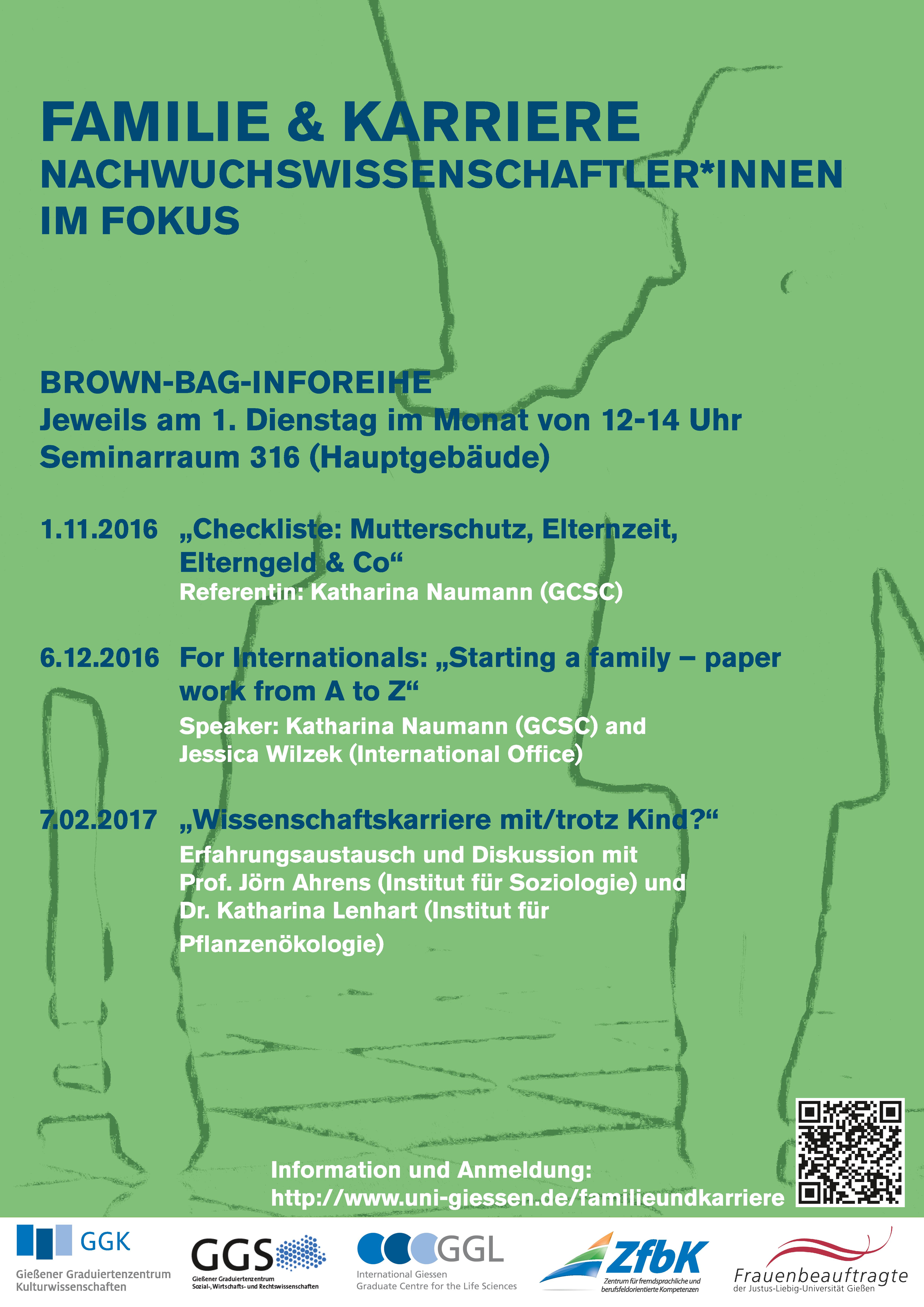 Brown-Bag Inforeihe Familie und Karriere - Nachwuchswissenschaftler*innen im Fokus Jpeg