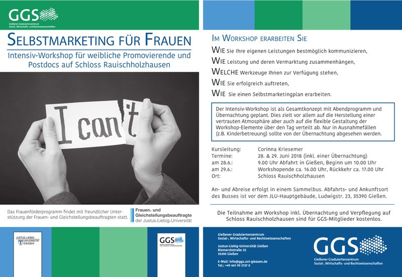 Flyer Selbstmarketing für Frauen