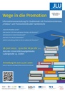 Plakat Wege in die Promotion 2022