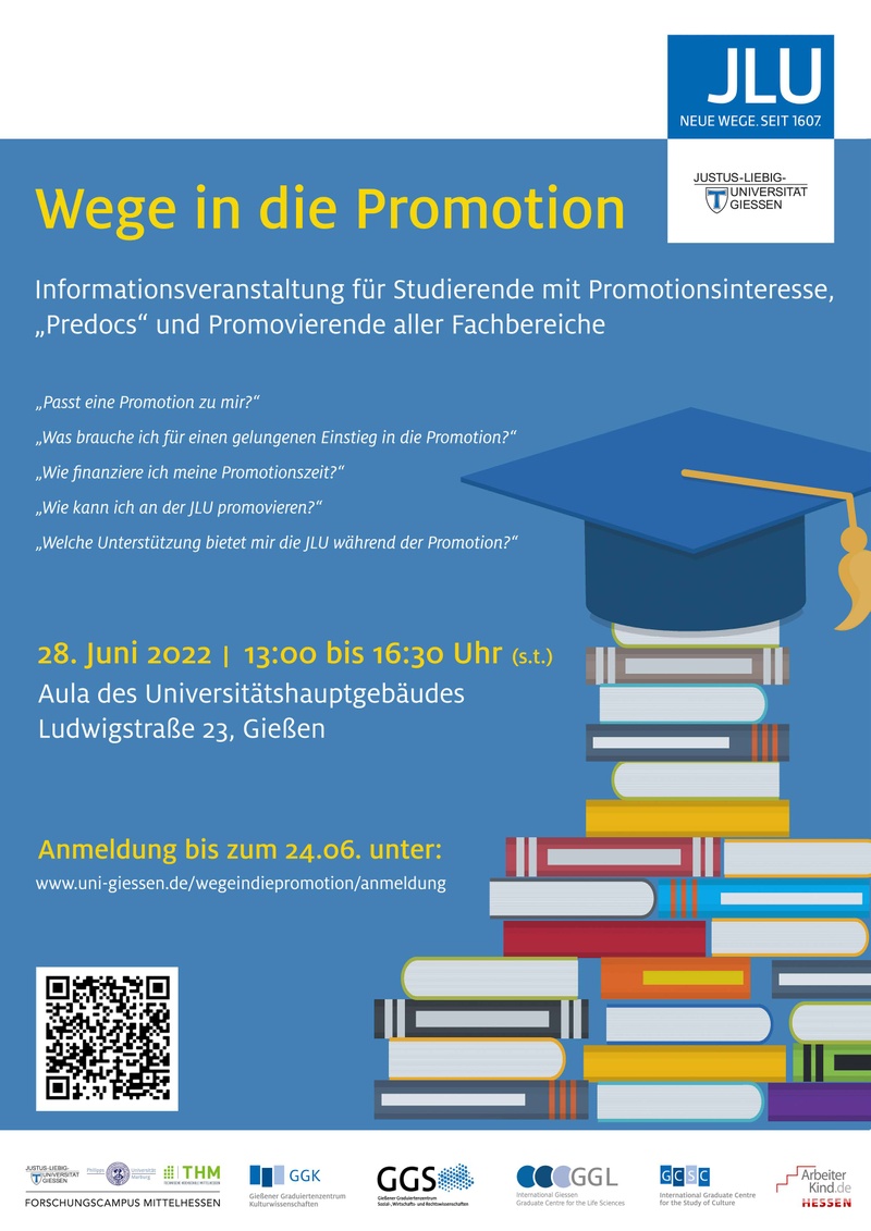 Plakat Wege in die Promotion 2022