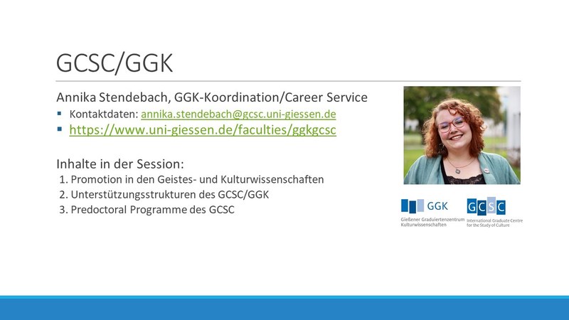 GCSC-/GGK-Session