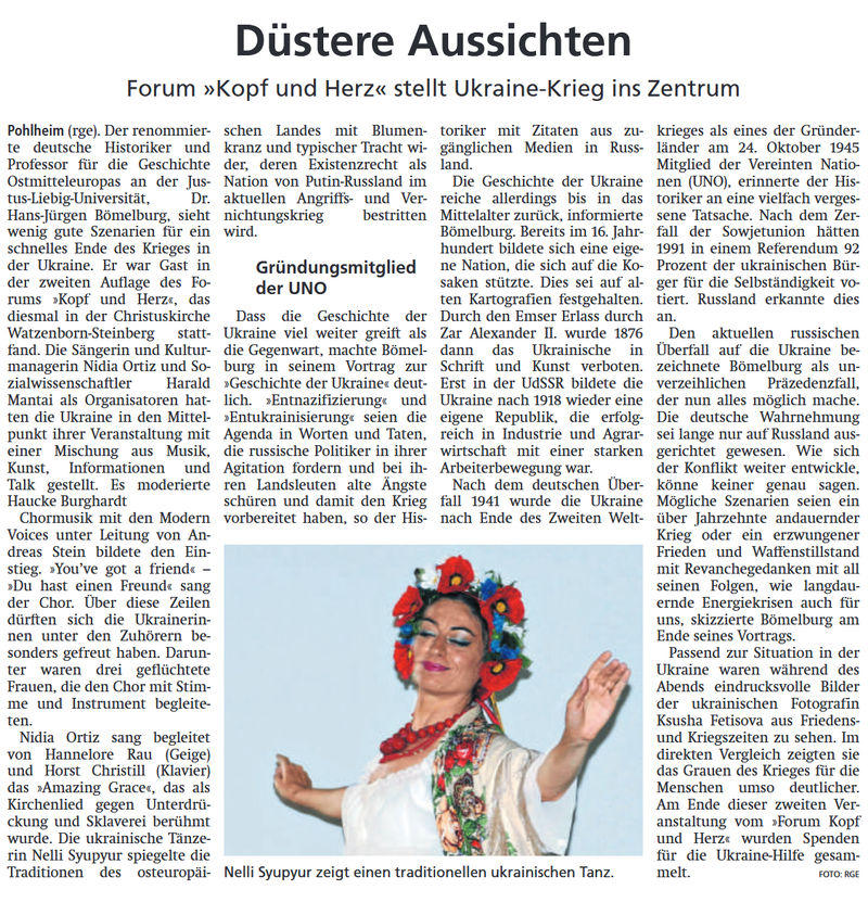 22.06.2022, Gießener Allgemeine: Düstere Aussichten