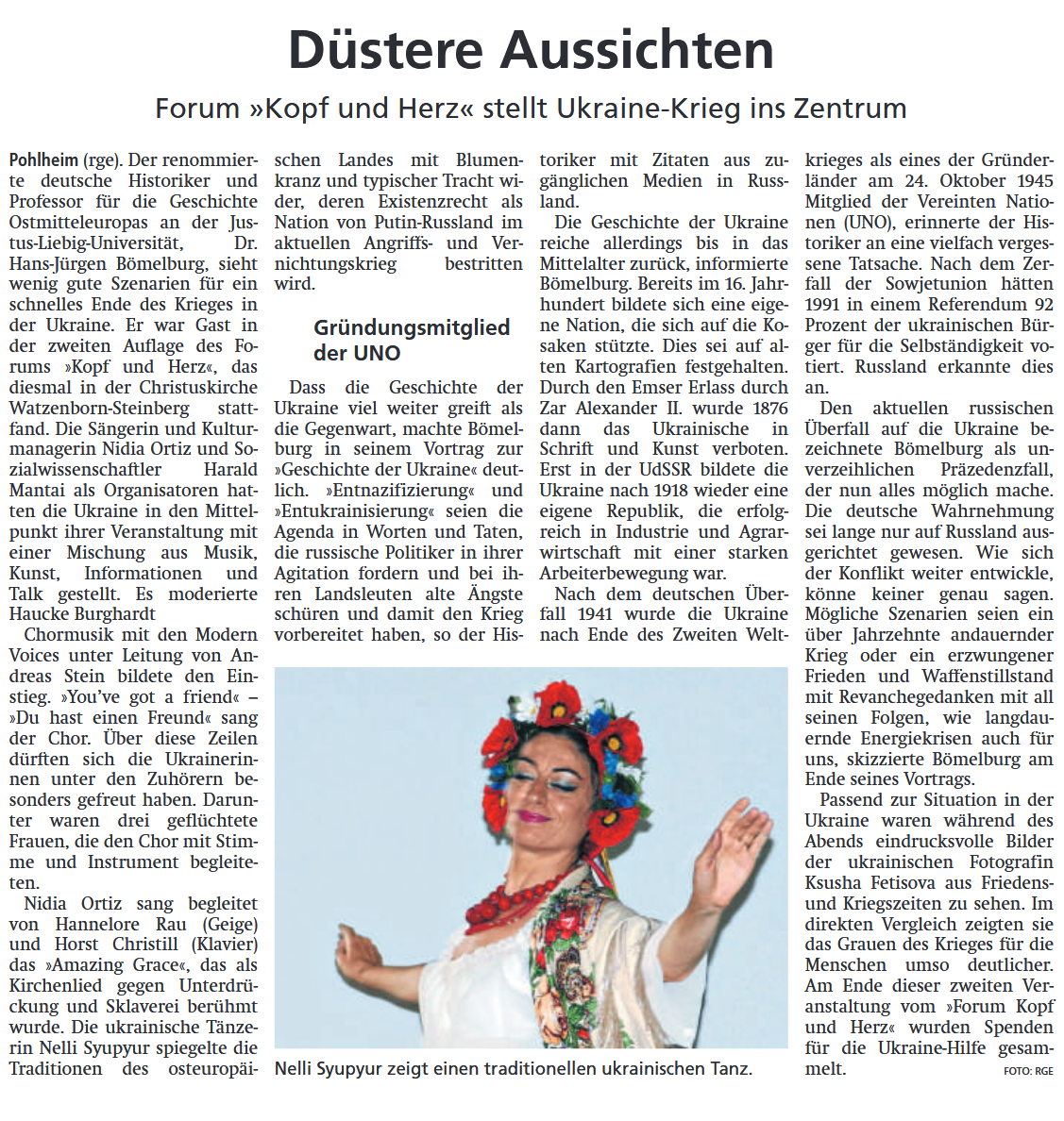 22.06.2022, Gießener Allgemeine: Düstere Aussichten