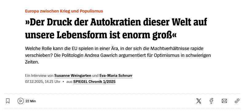 DER SPIEGEL 2025-12-07 Europa zwischen Krieg und Populismus Politologin Andrea Gawrich im Gespräch - DER SPIEGEL.png