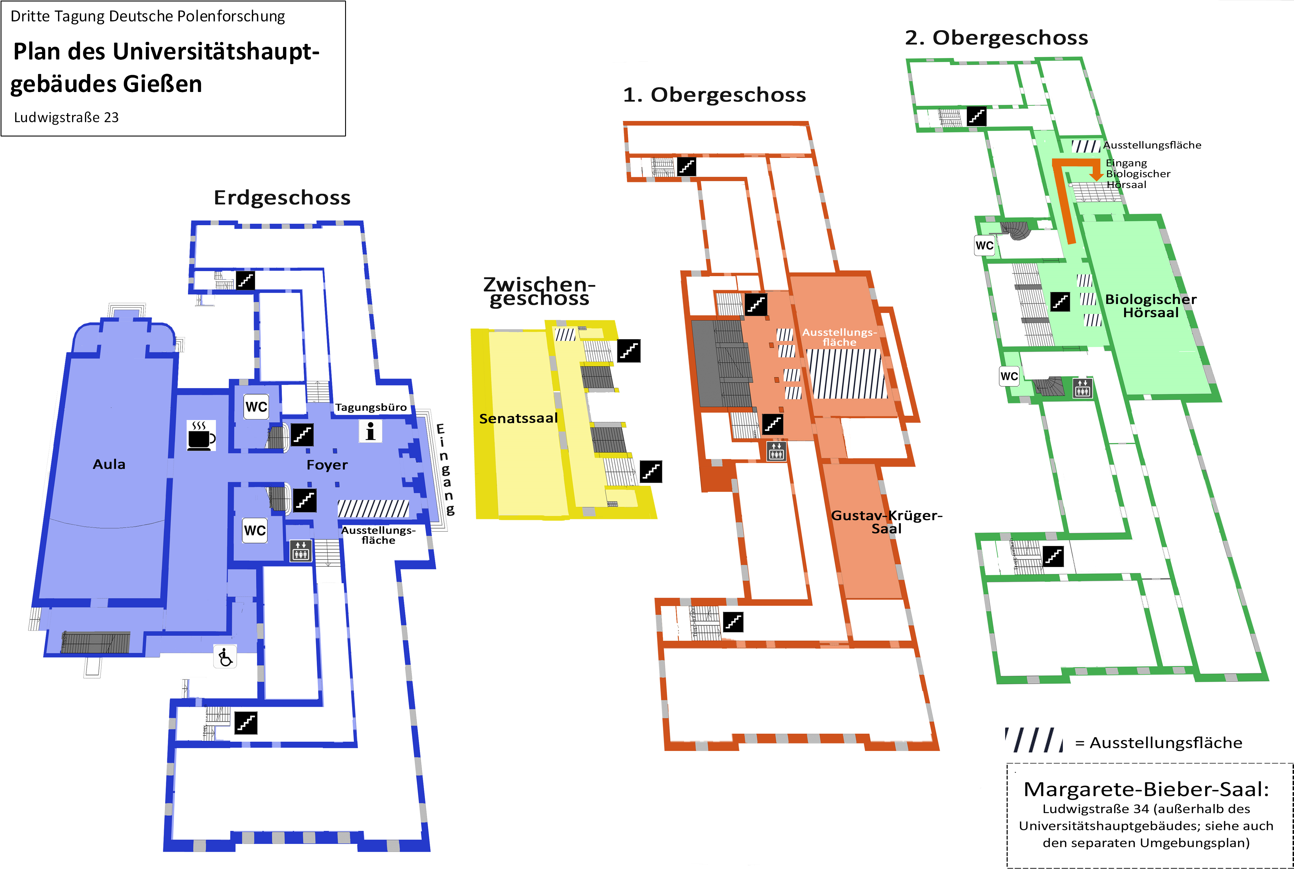 Gebäudeplan Unihauptgebäude 3. Tagung Deutsche Polentagung 2014