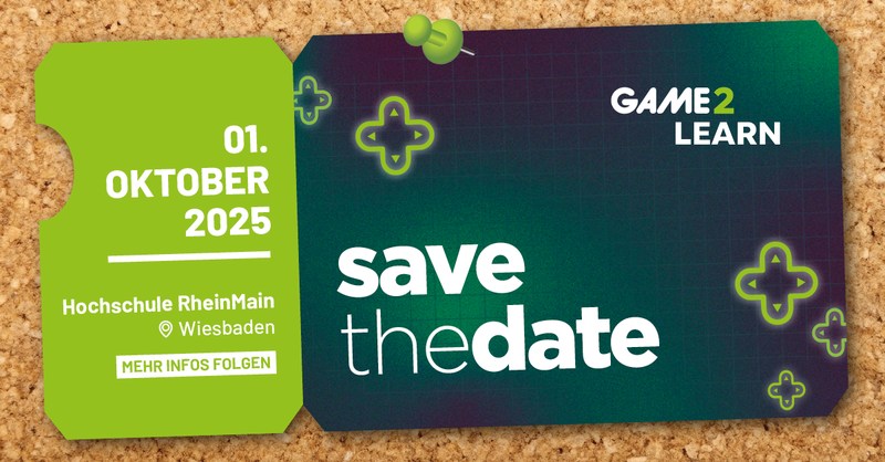 Banner: Game2Learn25_Save the date