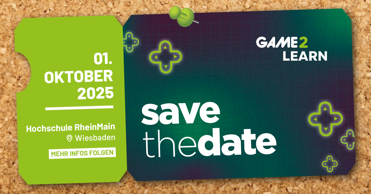 Banner: Game2Learn25_Save the date