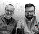 Portrait von Prof. Dr. Elmar Schlüter und Fabian Röseler