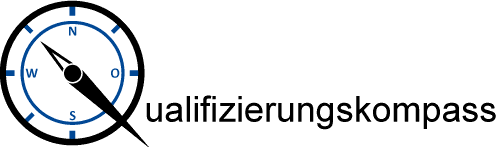 Logo: Qualifizierungskompass mit Schrift