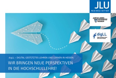 Postkarte des digLL@JLU Teilprojekts