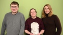 Gruppenbild des Projektteams. Zu sehen sind Tobias Jung, Michaela Stark und Claudia Schmieder