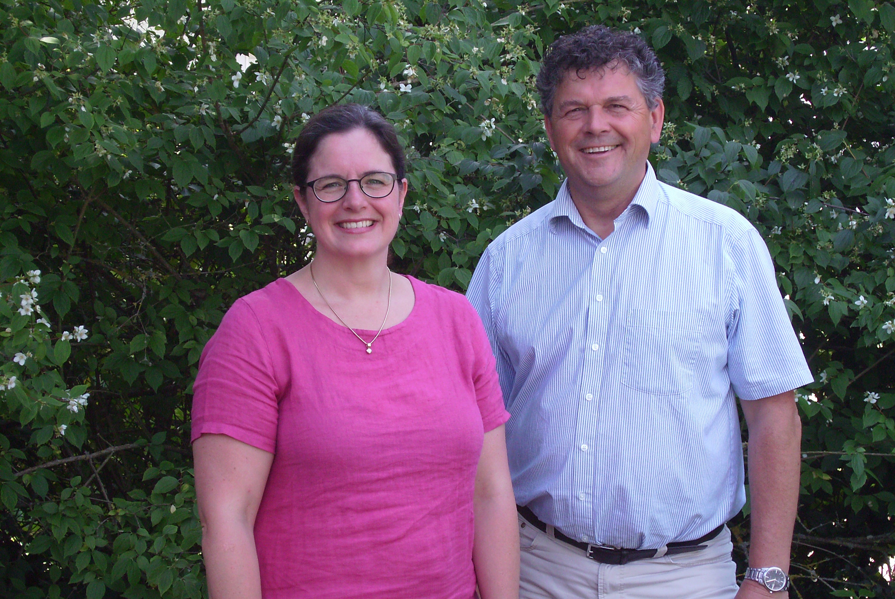 Gruppenfoto des Projektteams. Zu sehen sind Wolfang Meier und Doktor Christine Beckmann