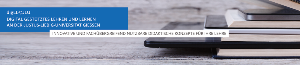Herzlich Willkommen bei digLL@JLU. Digital gestütztes Lehren und Lernen an der Justus-Liebig-Universität Gießen.