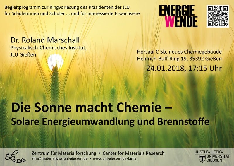 Die Sonne macht Chemie - Solare Energiewandlung und Brennstoffe