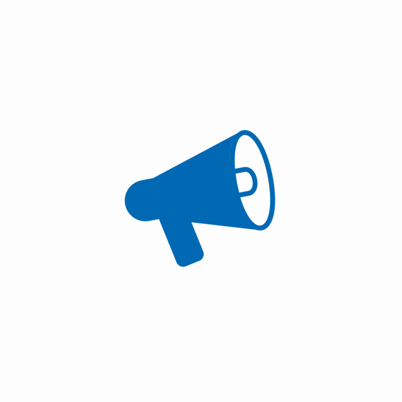 Bullhorn animated