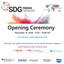You see the poster of the sdg nexus network opening ceremony on November 12, 2020