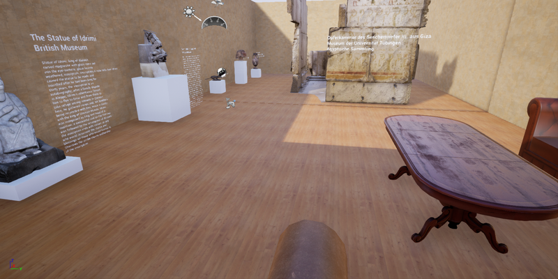 Überblick VR Museumsraum